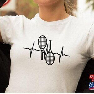 Tennis Racket Heartbeat Coach Rafael Nadal Sport Graphic Unisex T-Shirt 184
